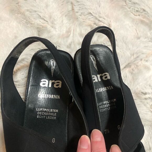 Ara Luftpolster made in Germany strappy mini wedge sandals size 7.5 - Picture 5 of 12